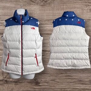 The North Face Nuptse 700 Down Puffer Vest Women's RU/14 Olympics Size Medium